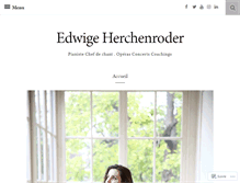 Tablet Screenshot of edwigeherchenroder.com